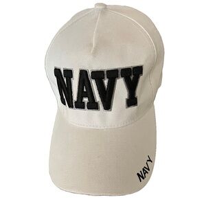 August Sportswear Inc, Navy Hat White/Navy, Embroidered, Velcro One Size
